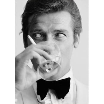 Poster Blue-Shaker Portraits Roger Moore, 30 x 40 cm