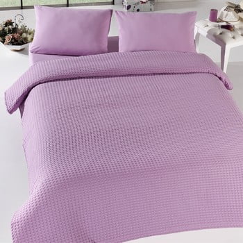 Cuvertură pentru pat de o persoană burumcuk lilac, 160 x 240 cm