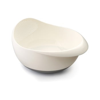 Bol cu strecurătoare joseph joseph prep&serve, alb