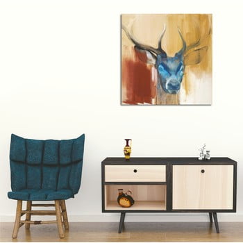 Tablou pe pânză colorful deer, 45 x 45 cm