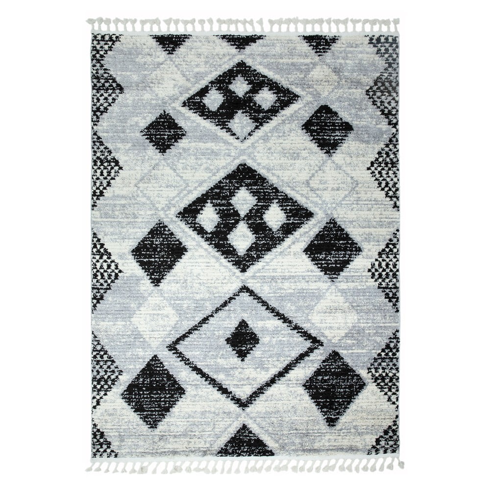 Šedý koberec Asiatic Carpets Layla, 200 x 290 cm