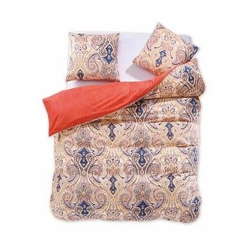 Lenjerie de pat reversibilă din bumbac pentru pat dublu DecoKing Diamond Medieval, 200 x 220 cm