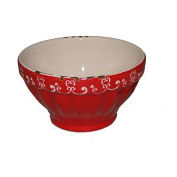 Bol din ceramică antic line red small, ⌀ 9,5 cm