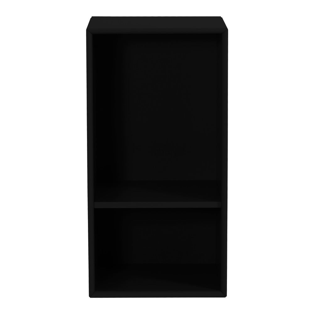Černá nástěnná knihovna Tenzo Z Halfcube, 70 x 36 cm