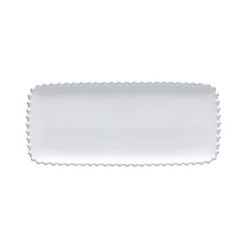Platou din gresie ceramică costa nova pearl, lungime 30 cm, alb