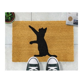 Covoraș intrare din fibre de cocos artsy doormats cat, 40 x 60 cm