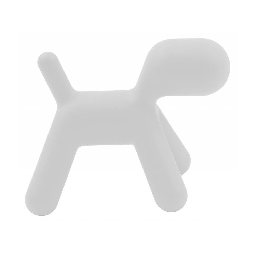 Bílá dětská stolička ve tvaru psa Magis Puppy, výška 34,5 cm