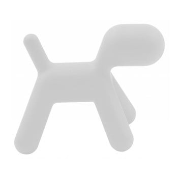 Scaun în formă de câine pentru copii magis puppy, înălțime 45 cm, alb