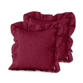 Set 2 fețe de pernă ameliahome tilia, 45 x 45 cm, roșu