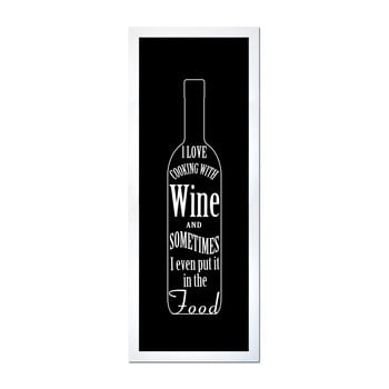 Tablou styler modernpik i love, 24 x 68 cm