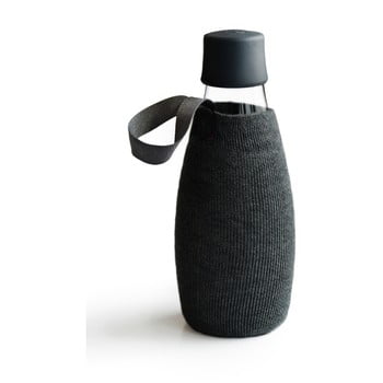 Husă pentru sticlă cu garanție pe viață retap, 500 ml, negru