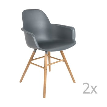 Set 2 scaune cu cotiere zuiver albert kuip, gri