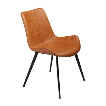 Scaun dining din piele ecologică dan–form hype faux, maro