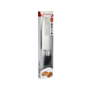 Cuțit de bucătărie în stil japonez Metaltex Santoku, lungime 30 cm