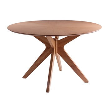 Masă cu elemente din lemn de stejar sømcasa carmel, ⌀ 120 cm