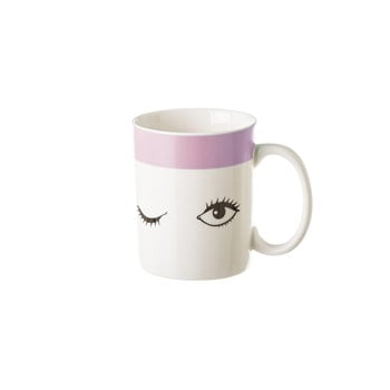 Cană din porțelan unimasa pink dreameyes, 310 ml