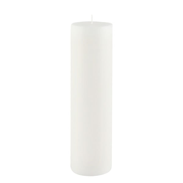 Bílá svíčka Ego Dekor Cylinder Pure, doba hoření 75 h