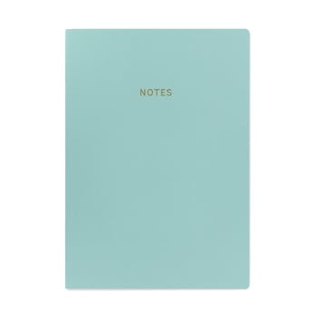 Caiet A4 GO Stationery Aqua, albastru deschis