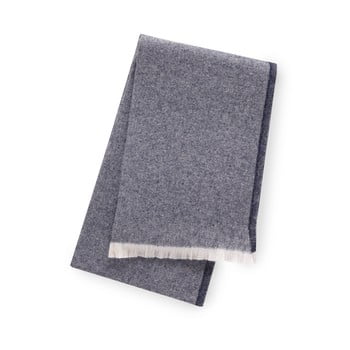 Pled din amestec de bumbac euromant linen, 140 x 180 cm, albastru marin