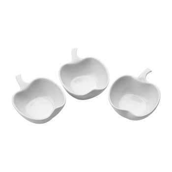 Set 3 boluri servire porțelan premier housewares apple shape