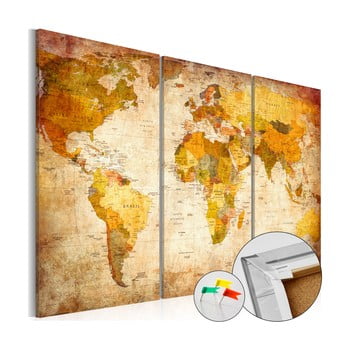Hartă decorativă a lumii bimago antique travel 90 x 60 cm