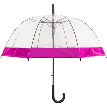 Umbrelă transparentă cu deschidere automată Ambiance Pink, ⌀ 85 cm