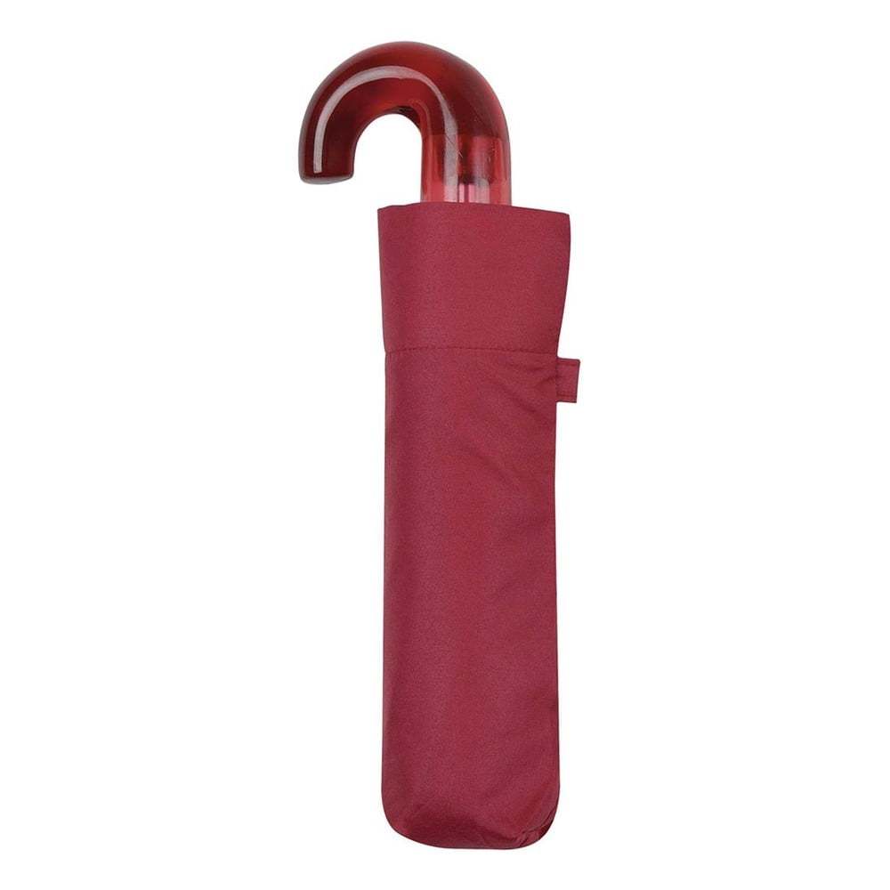 Červený skládací deštník s UV ochranou Ambiance Semi, ⌀ 96 cm