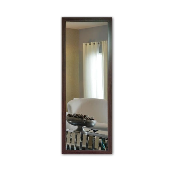 Nástěnné zrcadlo s hnědým rámem Oyo Concept, 40 x 105 cm
