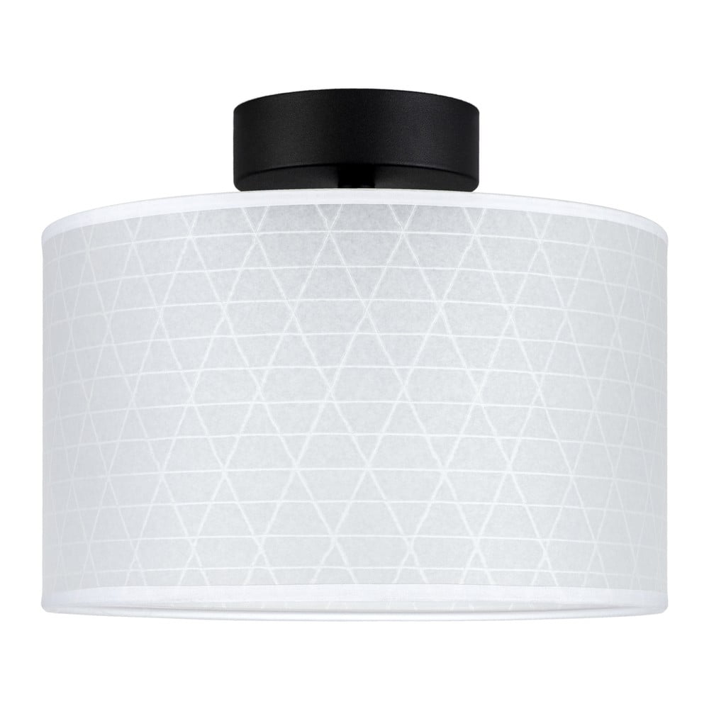 Bílé stropní svítidlo se vzorem trojúhelníků Sotto Luce Taiko, ⌀ 25 cm