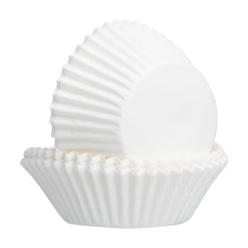 Set 50 forme pentru brioșe mason cash baking, alb