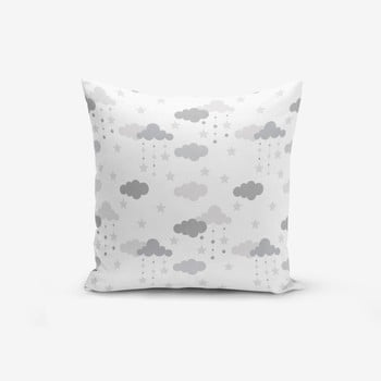 Față de pernă cu amestec din bumbac minimalist cushion covers grey clouds, 45 x 45 cm