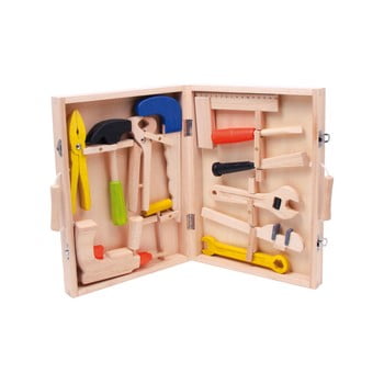 Set unelte și cutie din lemn pentru copii legler toy
