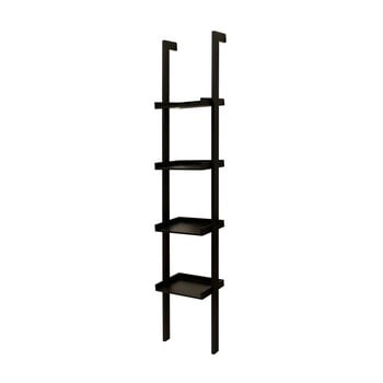 Raft interstil wall, înălțime 180 cm, negru