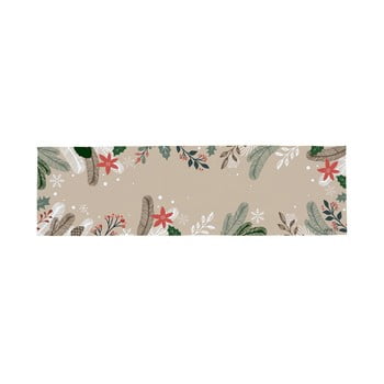 Traversă din bumbac cu motiv de crăciun butter kings frosted branches, 140 x 40 cm
