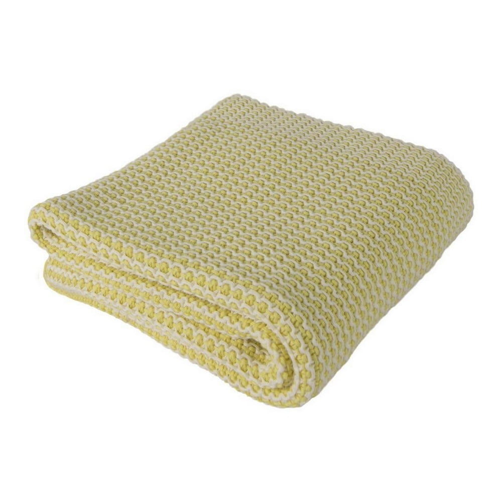 Žlutá dětská bavlněná deka Homemania Decor Kids Fluffy, 90 x 90 cm