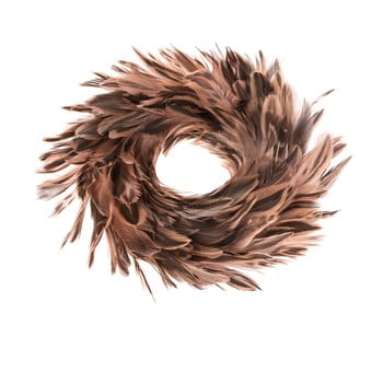 Coroniță de crăciun cu pene dakls, ø 14 cm, roz