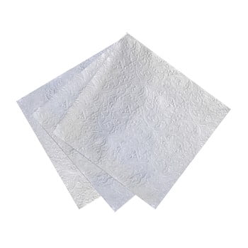 Set 20 șervețele de hârtie talking tables party silver, 33 x 33 cm