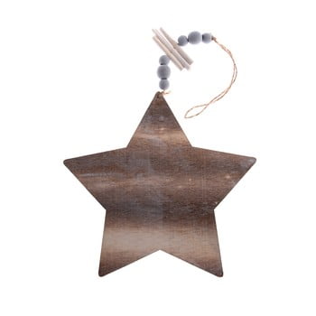 Decorațiune suspendată din lemn dakls, lungime 22,5 cm, stea