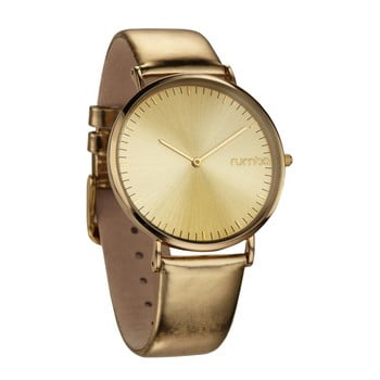 Ceas cu curea din piele rumbatime orchard smoke, auriu