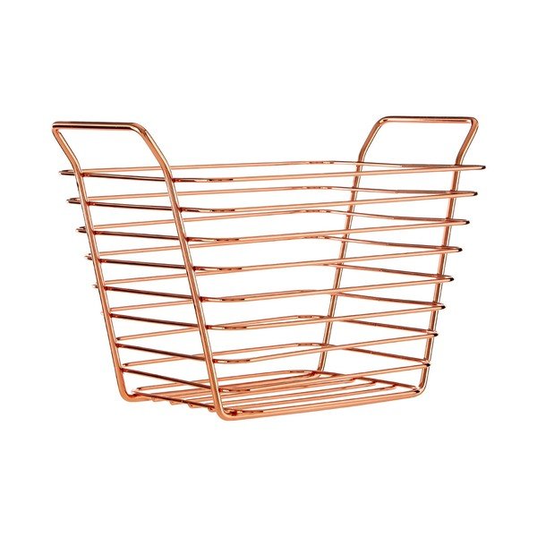 Měděný úložný košík Premier Housewares Mafalda, 17 x 21 cm