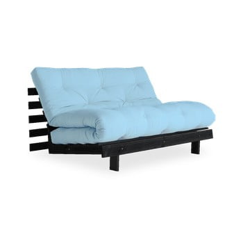 Canapea extensibilă karup design roots black/light blue, albastru deschis