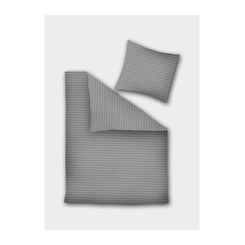 Lenjerie pentru pat din micropercal DecoKing Dima, 135 x 200 cm, gri