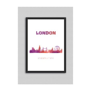 Tablou north carolina scandinavian home decors london v3, 33 x 43 cm