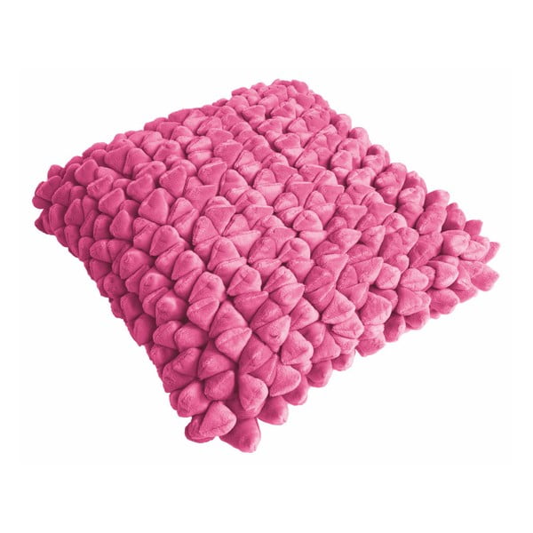 Tmavě růžový polštář ZicZac Pebble, 45 x 45 cm