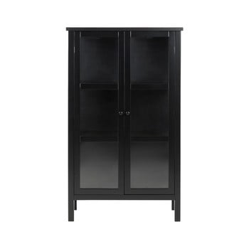 Vitrină cu 2 uși actona eton, înălțime 136,5 cm, negru