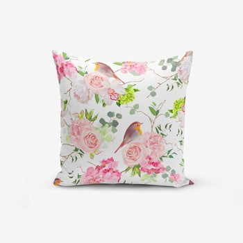 Față de pernă cu amestec din bumbac minimalist cushion covers colorful bird duro, 45 x 45 cm