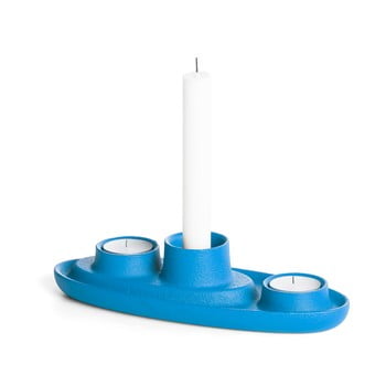 Sfeșnic emko aye aye three candle, albastru