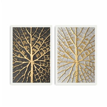 Tablou din 2 piese home leaves, 72 x 50 cm