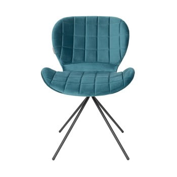 Set 2 scaune zuiver omg velvet, albastru