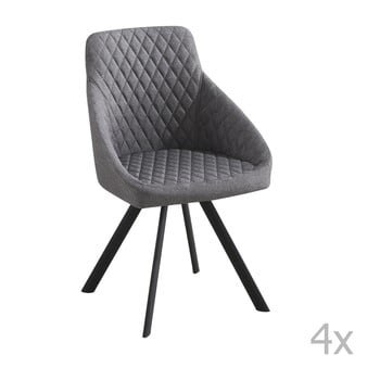 Set 4 scaune tomasucci tips, gri